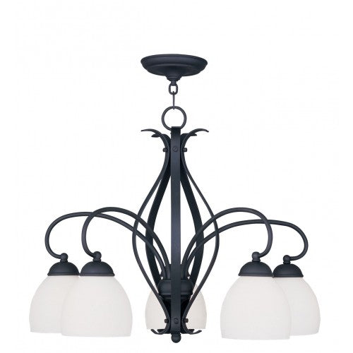 Antique Hardware 5 Light Black Chandelier Chandelier