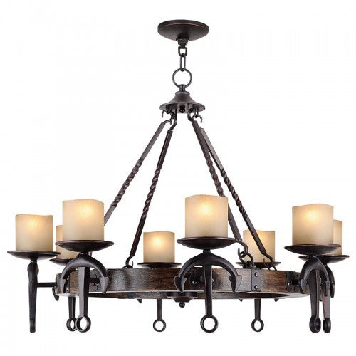 Antique Hardware 8 Light Olde Bronze Chandelier Chandelier