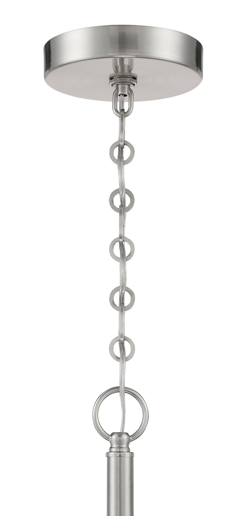 ##Antique Hardware## Museo 12 Light Pendant in Brushed Polished Nickel