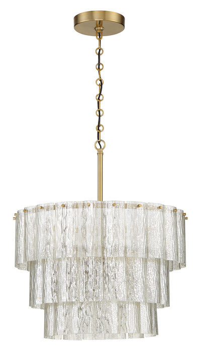 ##Antique Hardware## Museo 12 Light Pendant in Satin Brass