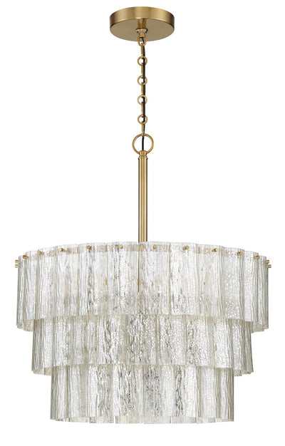 ##Antique Hardware## Museo 9 Light Pendant in Satin Brass