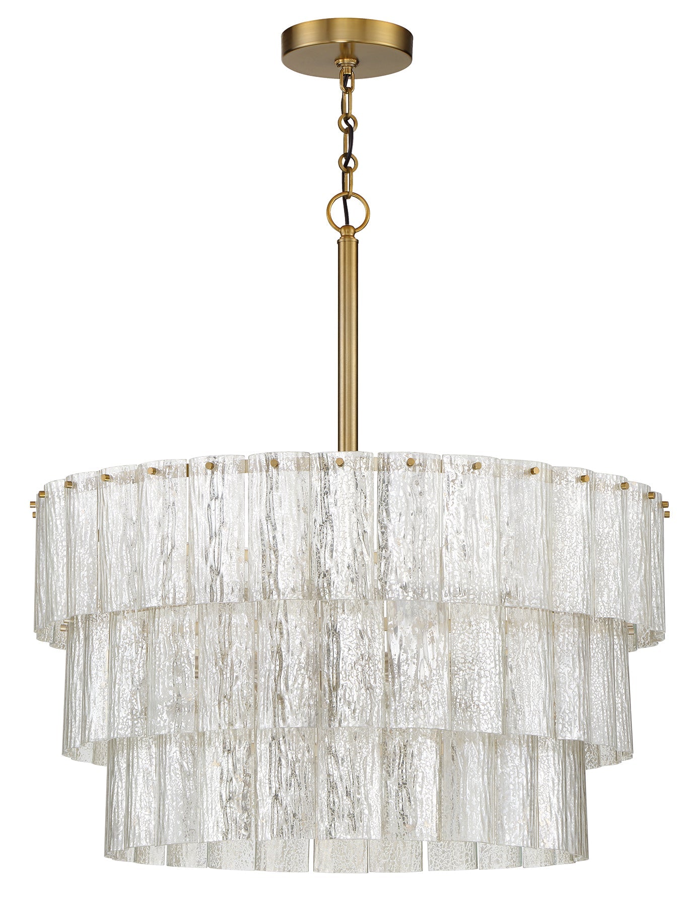 ##Antique Hardware## Museo 9 Light Pendant in Satin Brass