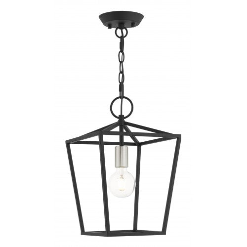 Antique Hardware 1 Light Black Convertible Lantern Semi Flush