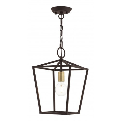 Antique Hardware 1 Light Bronze Convertible Lantern Semi Flush