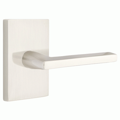 Antique Hardware Emtek Helios Door Lever with Modern Rectangular Rosette (Several Finishes Available) EMTEK LEVER DOOR KNOB