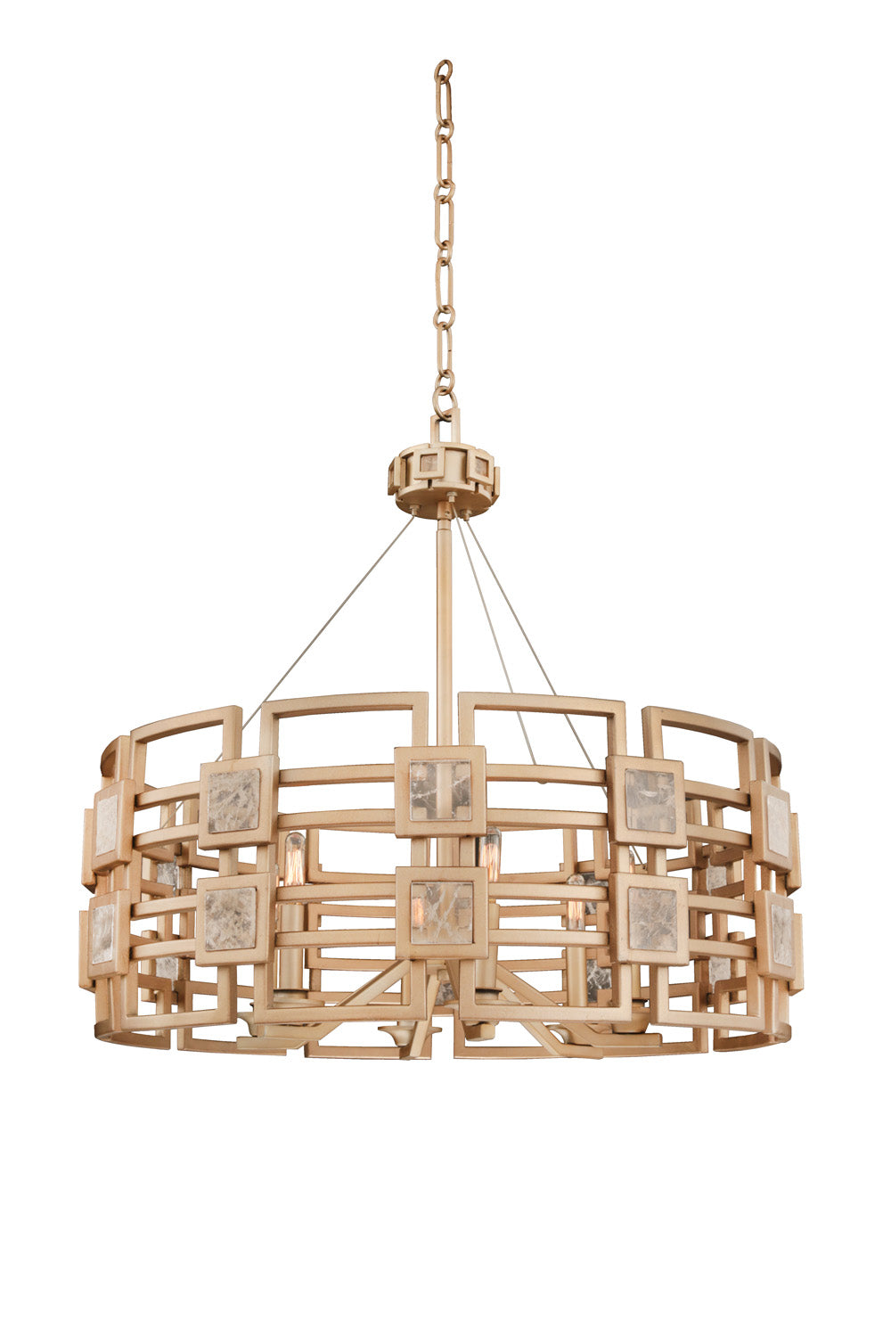 ##Antique Hardware## Metropolis 6 Light Pendant