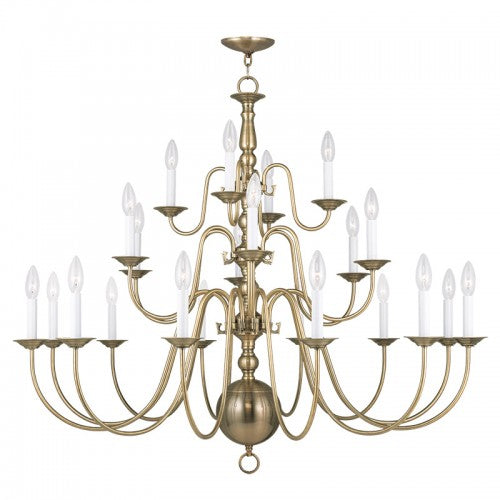 Antique Hardware 22 Light Antique Brass Chandelier Chandelier