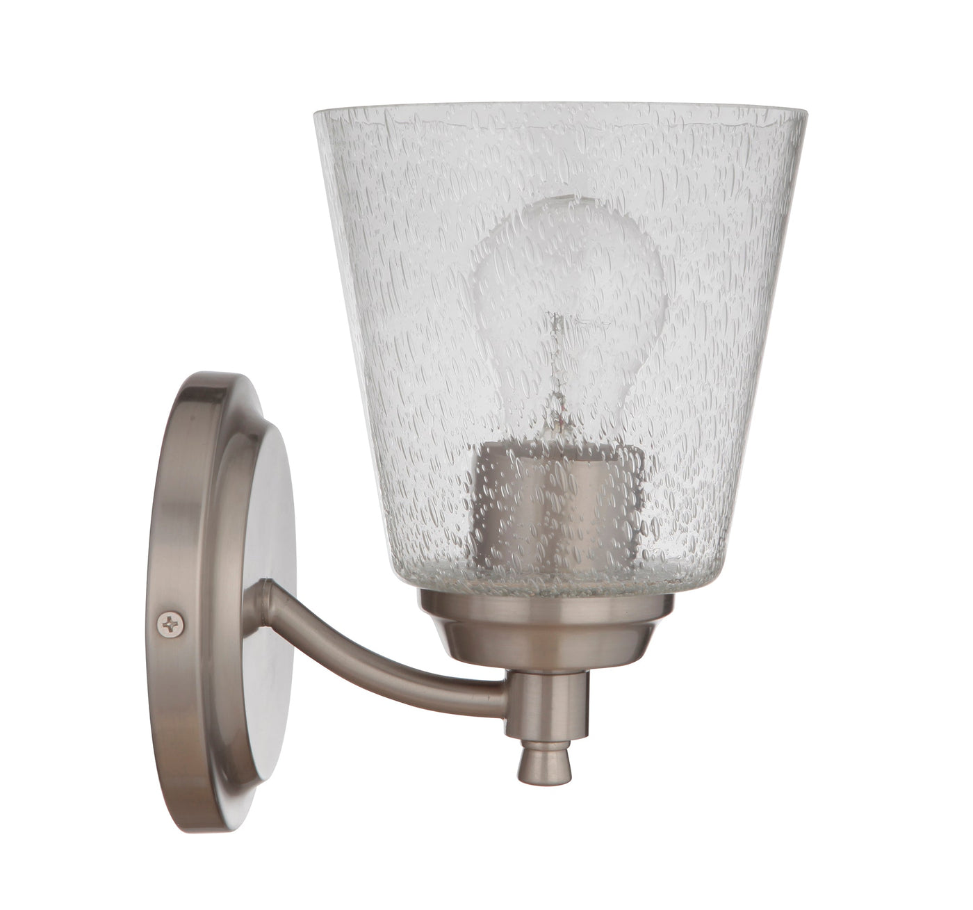 ##Antique Hardware## Tyler 1 Light Wall Sconce in Brushed Polished Nickel