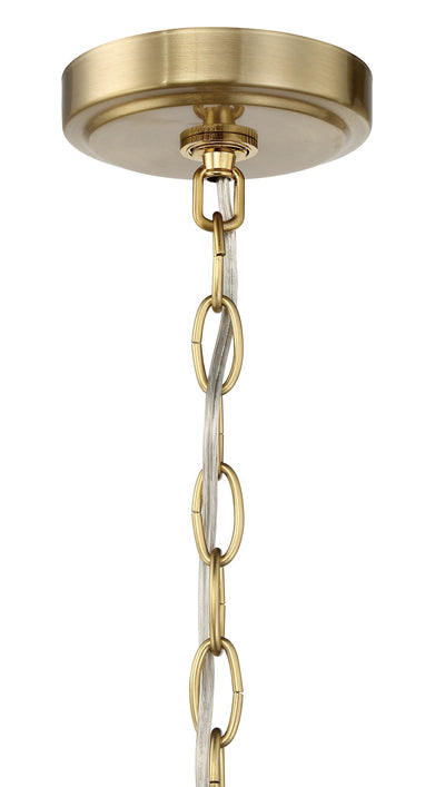 Antique Hardware Bolden 6 Light Foyer in Satin Brass Pendant