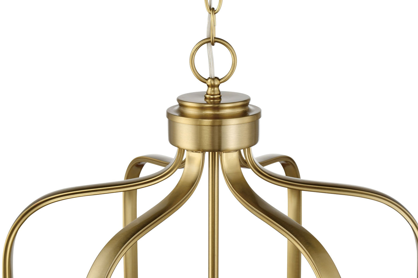 Antique Hardware Bolden 6 Light Foyer in Satin Brass Pendant