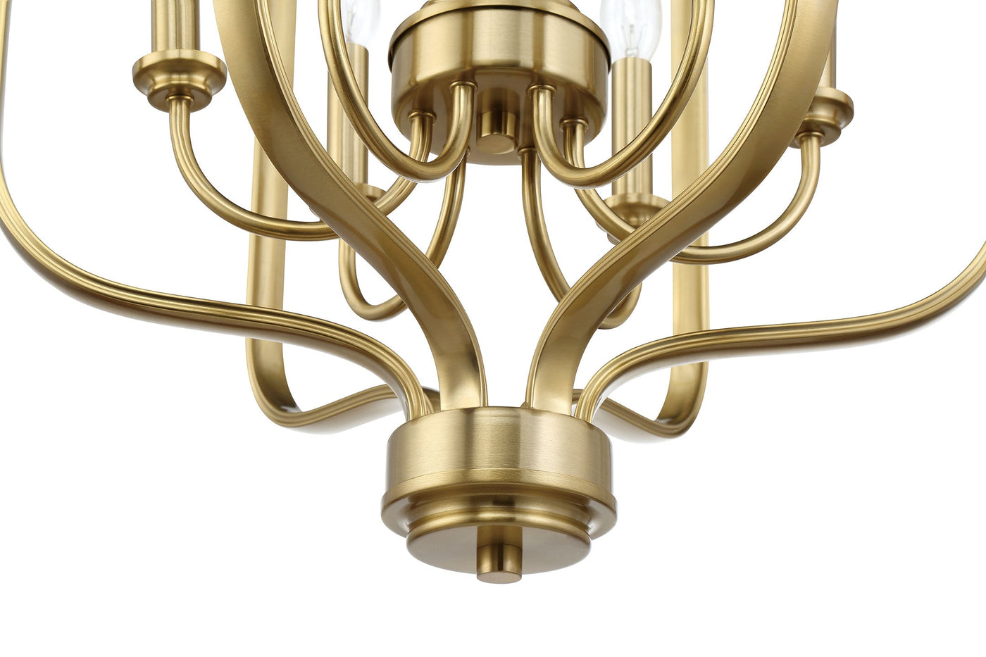 Antique Hardware Bolden 6 Light Foyer in Satin Brass Pendant