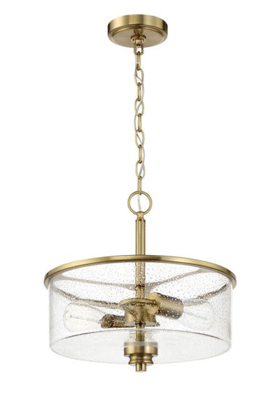 ##Antique Hardware## Bolden 2 Light Convertible Semiflush in Satin Brass