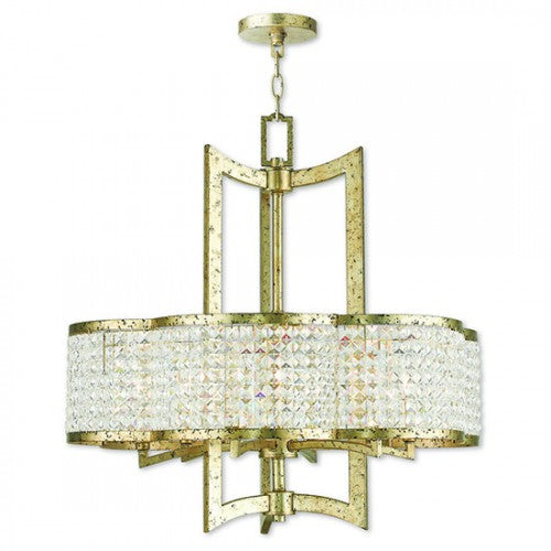 Antique Hardware 6 Light Winter Gold Chandelier Chandelier