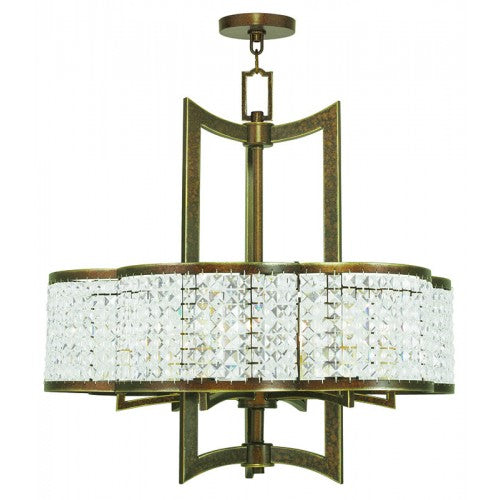 Antique Hardware 6 Light Palaciall Bronze Chandelier Chandelier