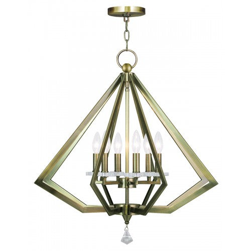 Antique Hardware 6 Light Antique Brass Chandelier Chandelier