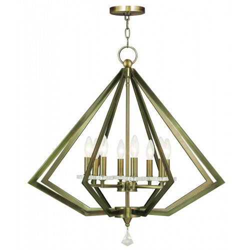 Antique Hardware 8 Light Antique Brass Chandelier Chandelier