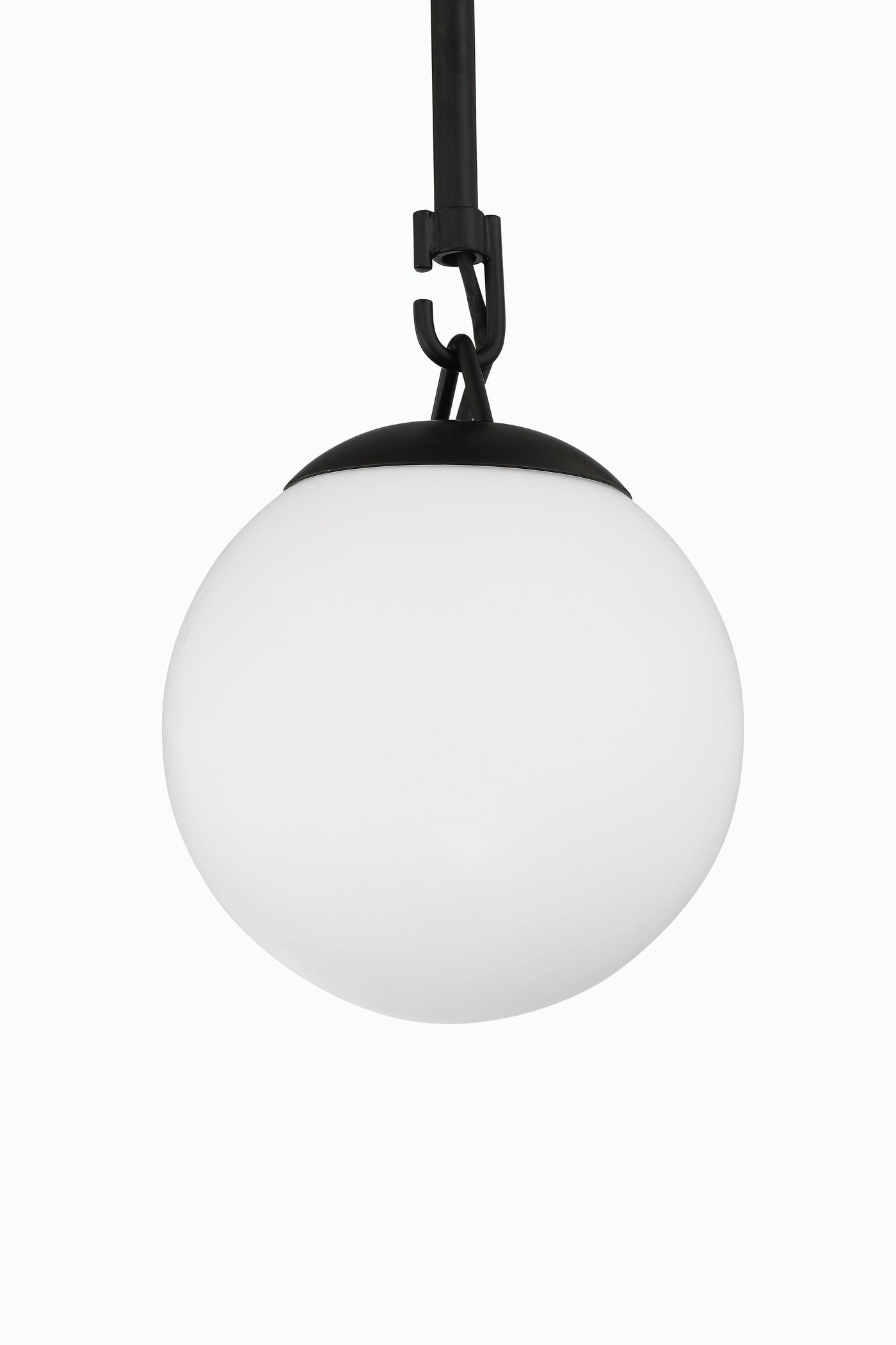 ##Antique Hardware## Orion 1 Light Mini Pendant in Flat Black