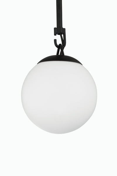 ##Antique Hardware## Orion 1 Light Mini Pendant in Flat Black