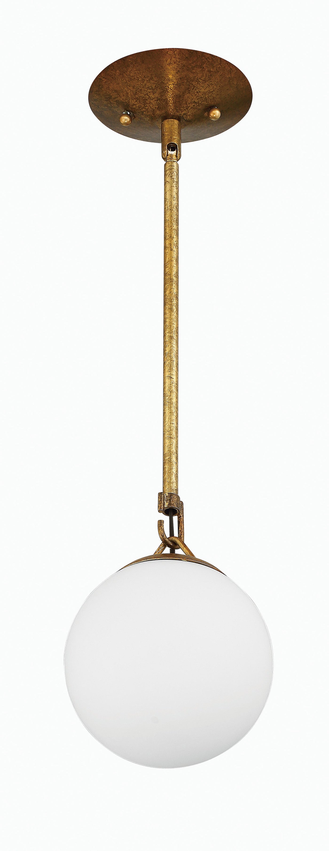 ##Antique Hardware## Orion 1 Light Mini Pendant in Patina Aged Brass