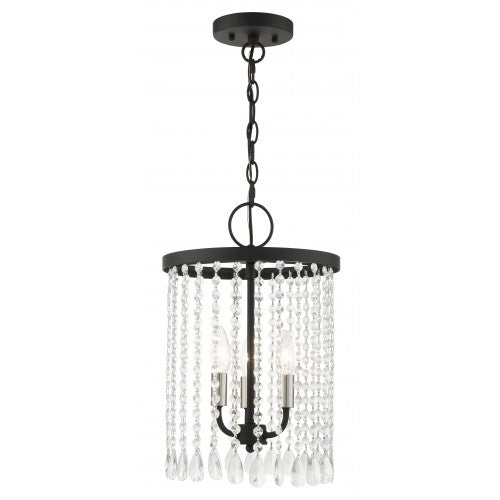 Antique Hardware 3 Light Black Pendant Chandelier Chandelier