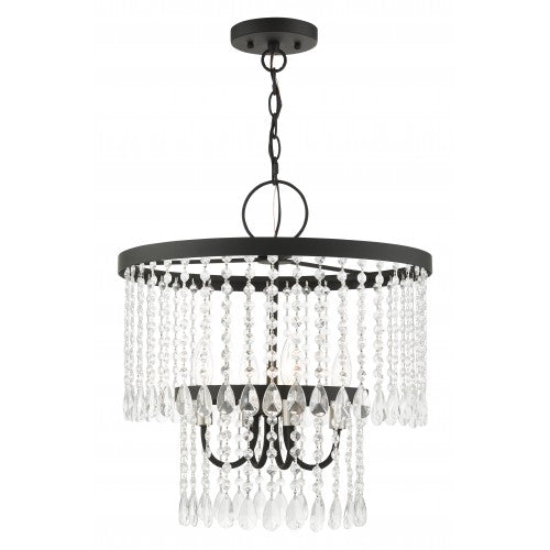 Antique Hardware 4 Light Black Pendant Chandelier Chandelier