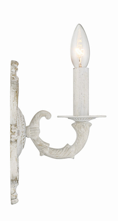 ##Antique Hardware## Paris Market 1 Light Antique White Sconce