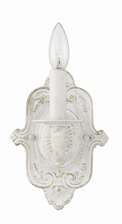 ##Antique Hardware## Paris Market 1 Light Antique White Sconce