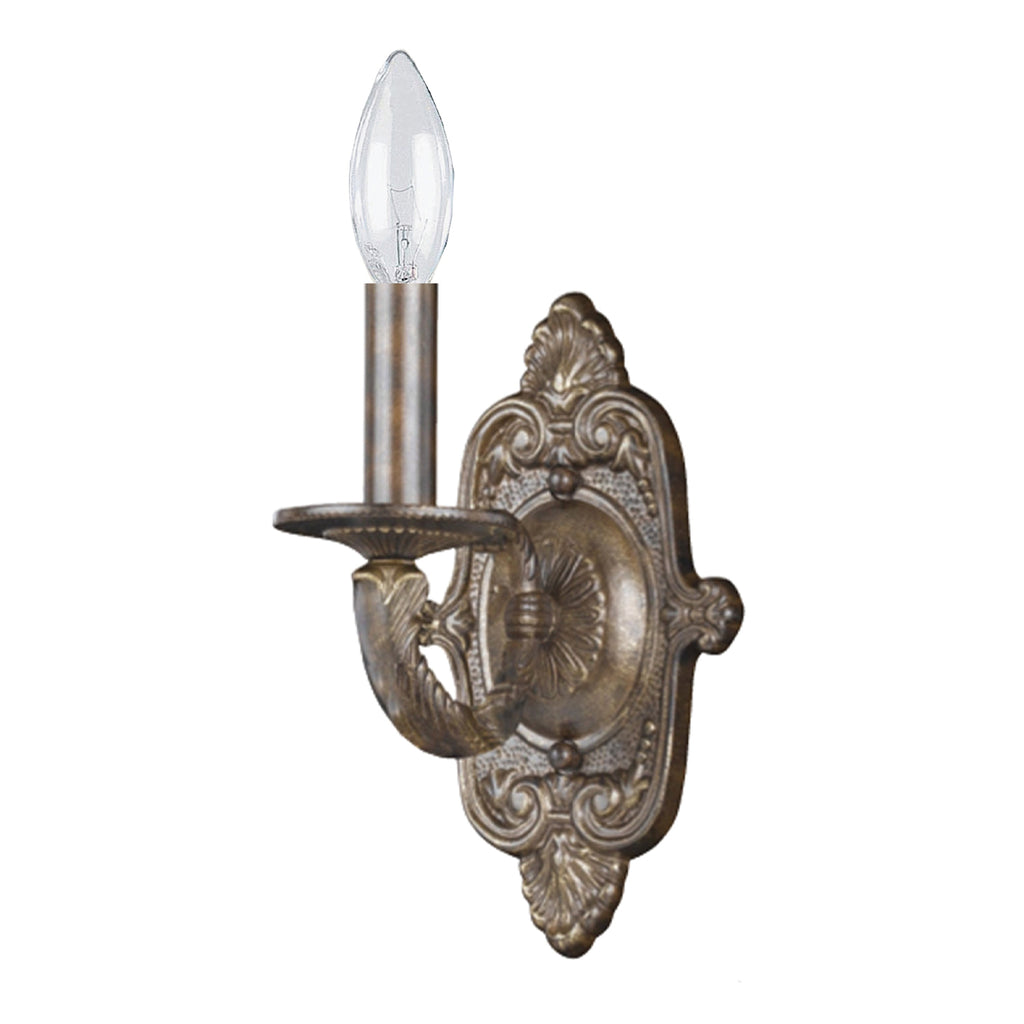 ##Antique Hardware## Paris Market 1 Light Antique White Sconce