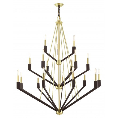 Antique Hardware 18 Light Satin Brass Foyer Chandelier Chandelier