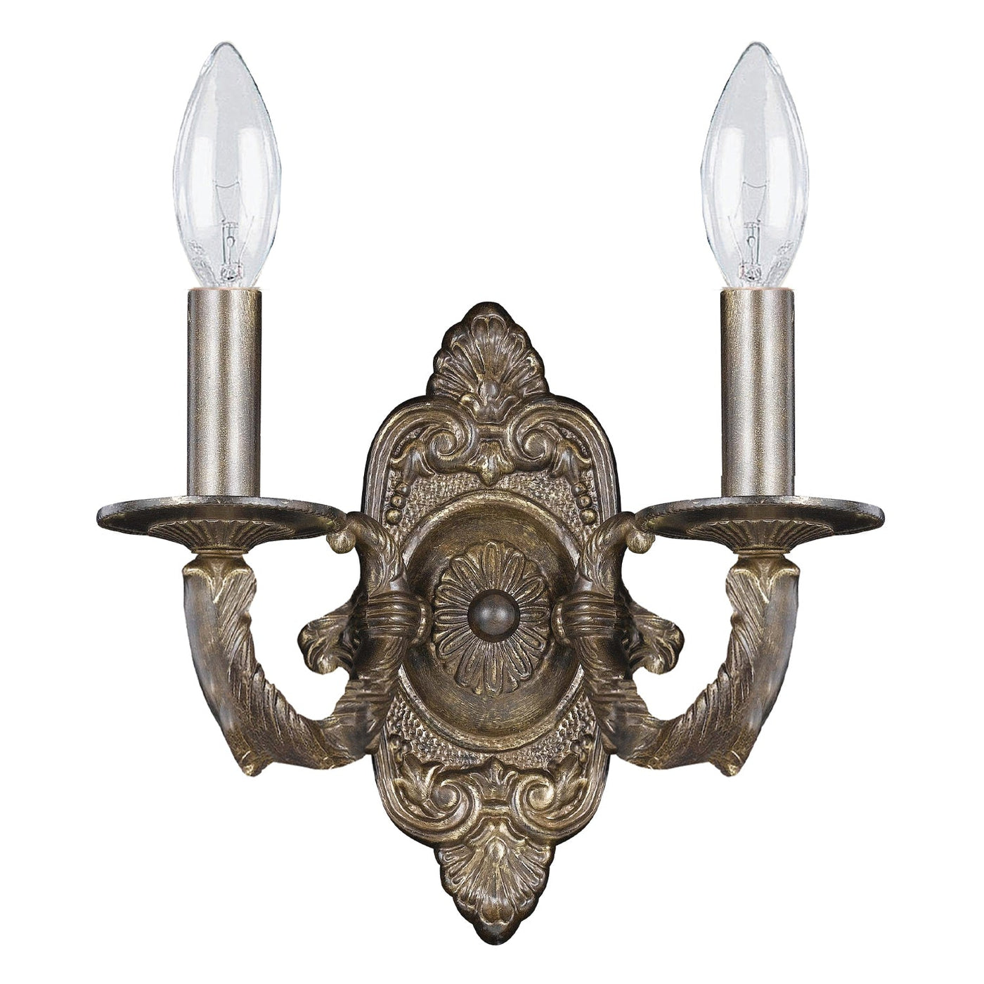 ##Antique Hardware## Paris Market 2 Light Venetian Bronze Sconce