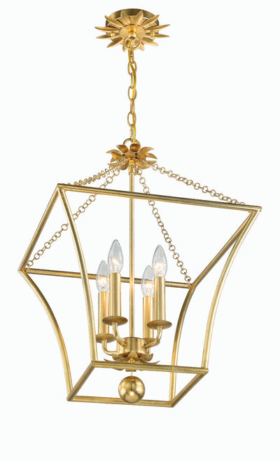 Antique Hardware Broche 3 Light Antique Gold Mini Chandelier Chandelier