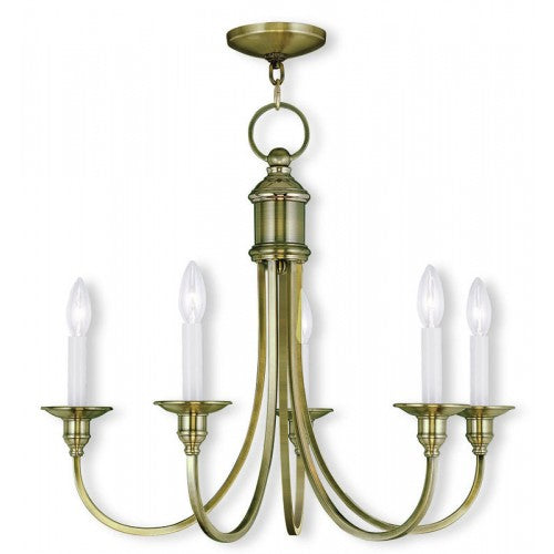 Antique Hardware 5 Light Antique Brass Chandelier Chandelier