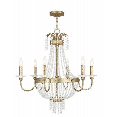 Antique Hardware 6 Light Winter Gold Chandelier Chandelier