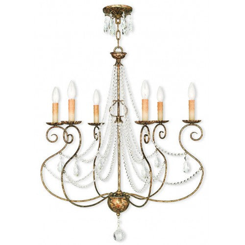 Antique Hardware 6 Light European Bronze Chandelier Chandelier