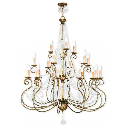 Antique Hardware 21 Light European Bronze Foyer Chandelier Chandelier