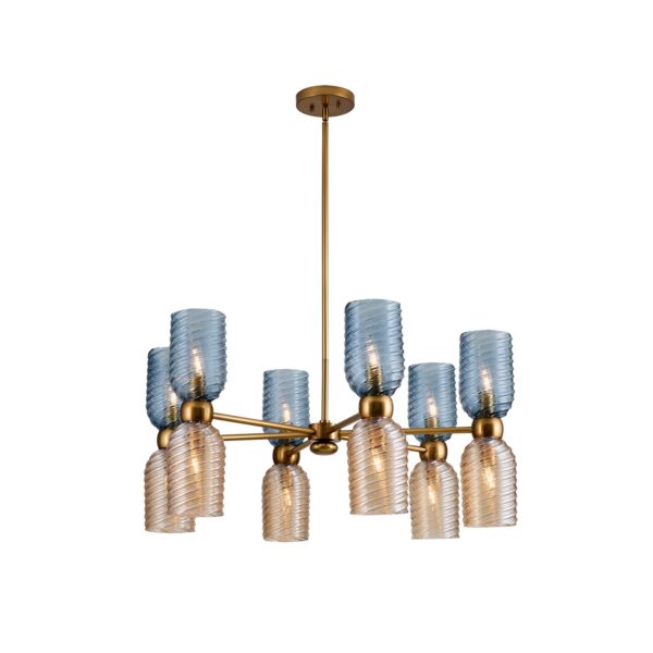 Antique Hardware Azul 12 Lt Chandelier Chandelier