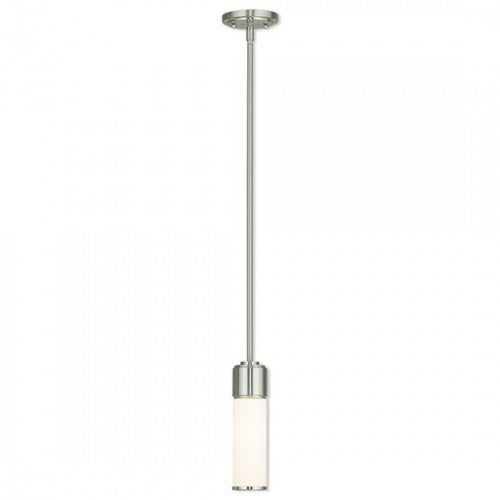 Antique Hardware 1 Light Brushed Nickel Single Pendant Pendant