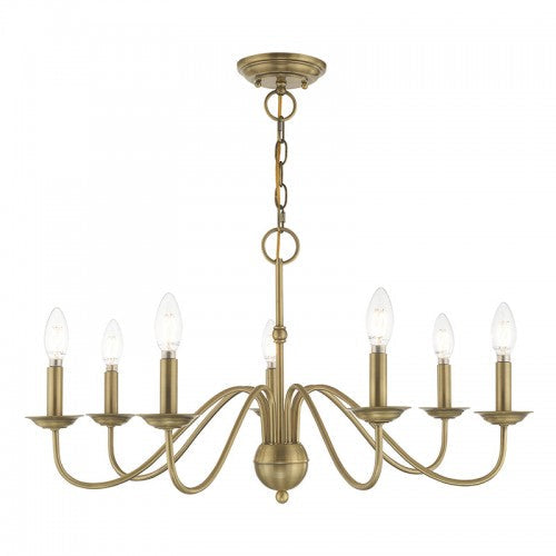 Antique Hardware 7 Light Antique Brass Chandelier Chandelier