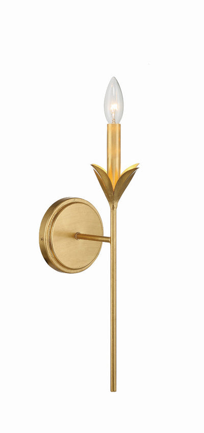 ##Antique Hardware## Broche 1 Light Antique Gold Sconce