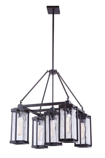 ##Antique Hardware## Pyrmont 5 Light Outdoor Chandelier in Oiled Bronze Gilded