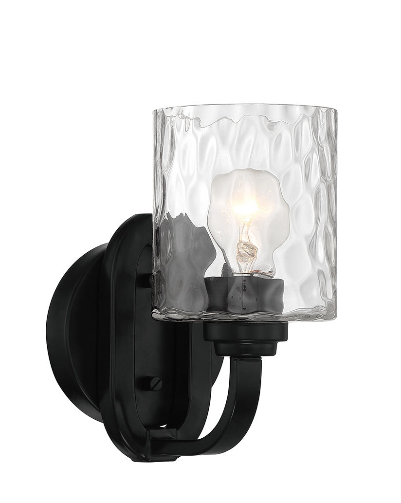 Antique Hardware Collins 1 Light Wall Sconce in Flat Black Wall Sconce