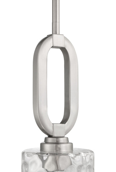 Antique Hardware Collins 1 Light Mini Pendant in Brushed Polished Nickel Pendant