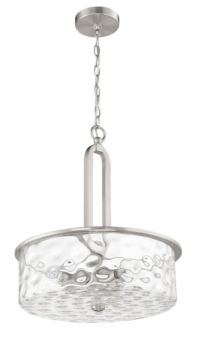 Antique Hardware Collins 3 Light Pendant in Brushed Polished Nickel Pendant