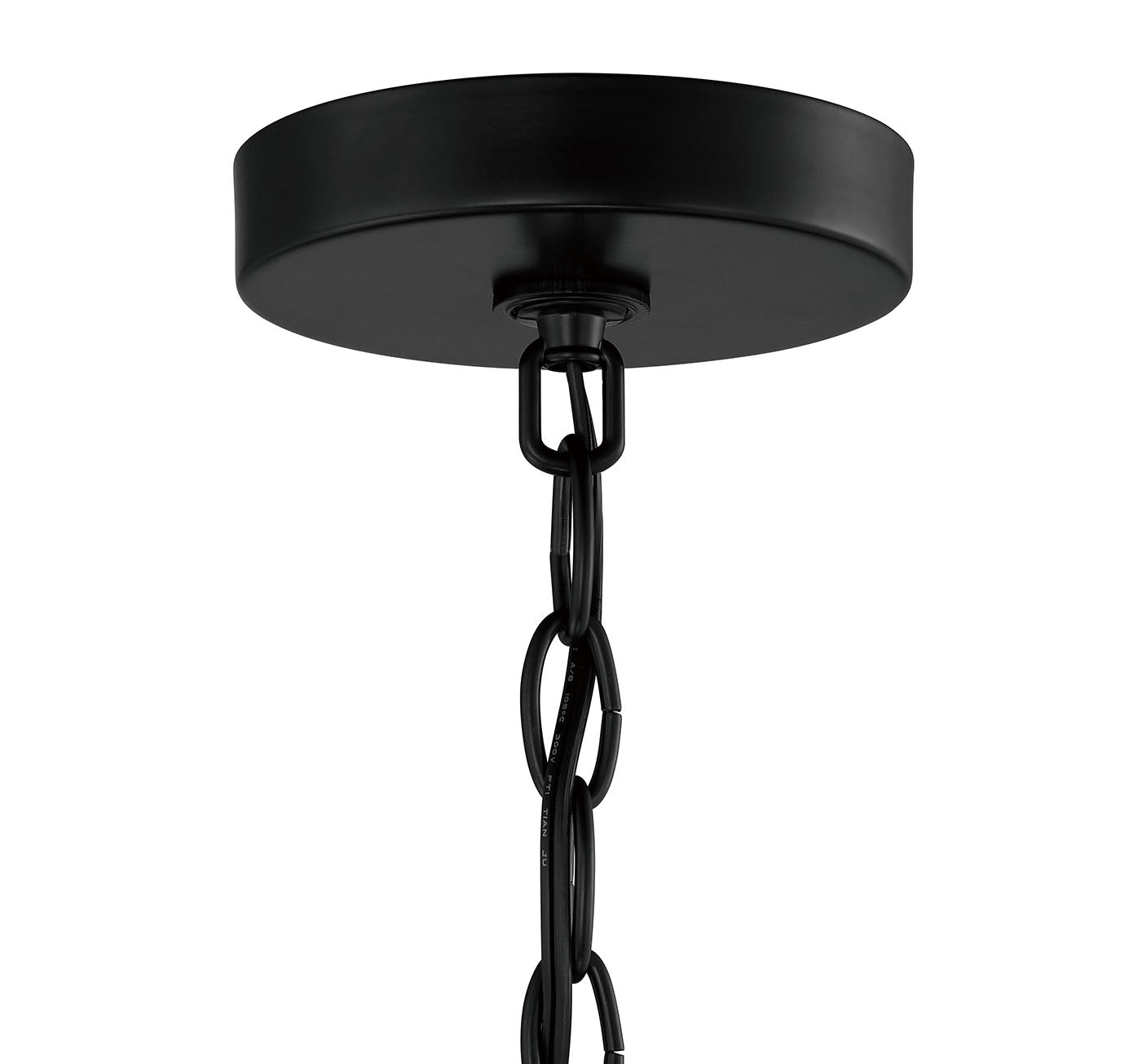 Antique Hardware Collins 3 Light Pendant in Flat Black Pendant