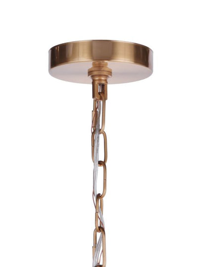 ##Antique Hardware## Larrson 8 Light Chandelier in Satin Brass