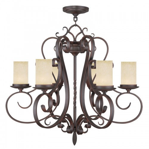 Antique Hardware 6 Light Imperial Bronze Chandelier Chandelier