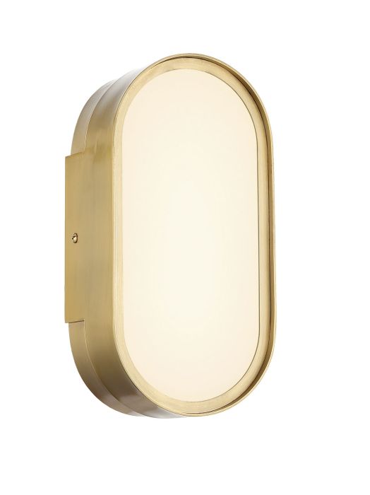 ##Antique Hardware## Melody 1 Light LED Wall Sconce in Satin Brass