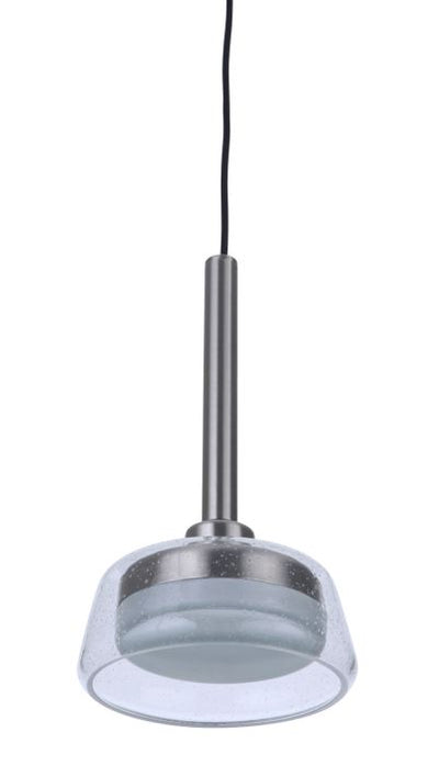 Antique Hardware Centric 7.5" LED Pendant in Brushed Polished Nickel Pendant