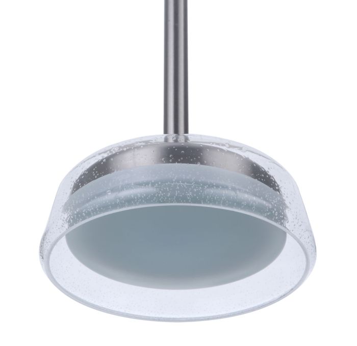 Antique Hardware Centric 10" LED Pendant in Brushed Polished Nickel Pendant