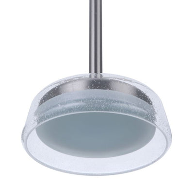 Antique Hardware Centric 10" LED Pendant in Brushed Polished Nickel Pendant